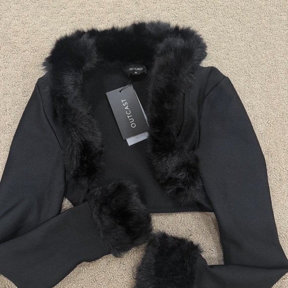 Outcast Elvera fur lined shrug